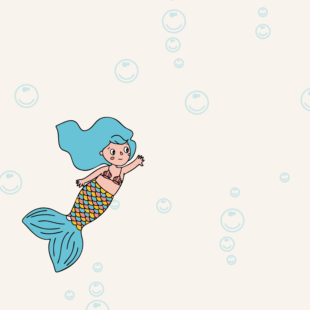 Mia sereia, personagem autoral da Enquanto Sou Pequeno