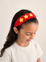Faixa de cabelo Vermelha Estrelas